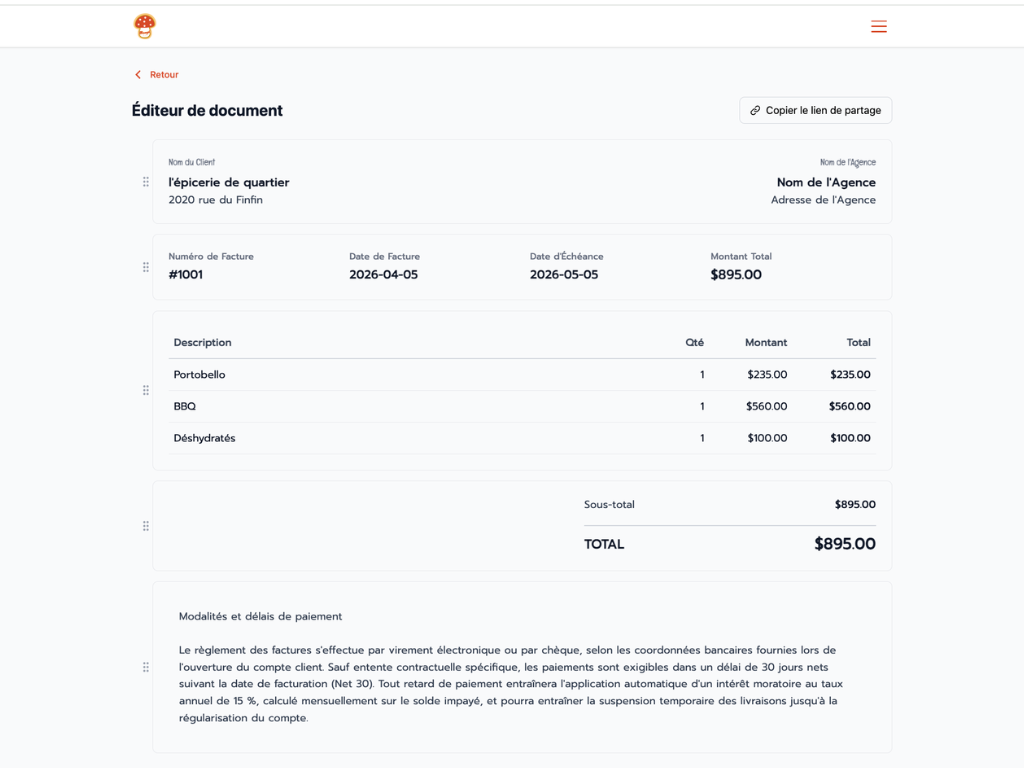 Facturation Parle : creez et envoyez des factures professionnelles a vos clients